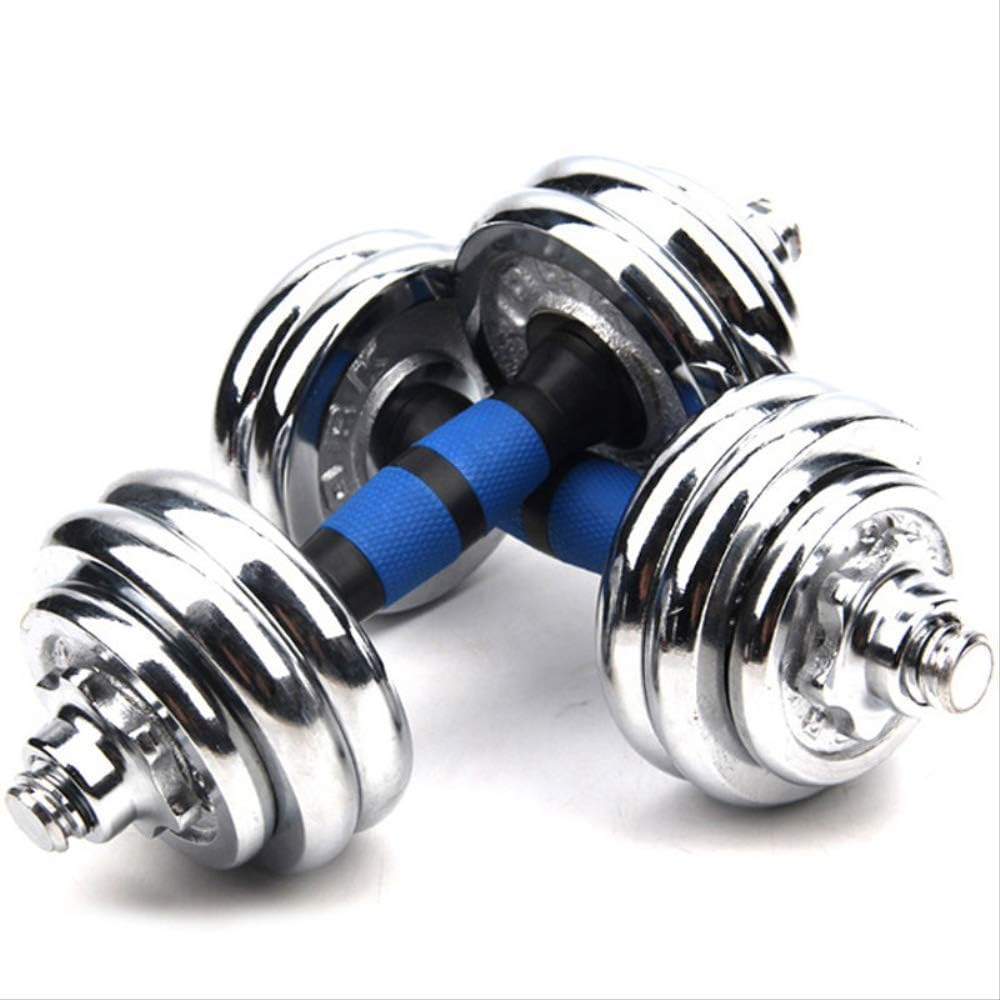 Niuchuangda 5kg Adjustable Weight Dumbells Fitness Dumbbell Electroplating Weight Bars Gym Dumbells Barbell Set For Men Body Building Home