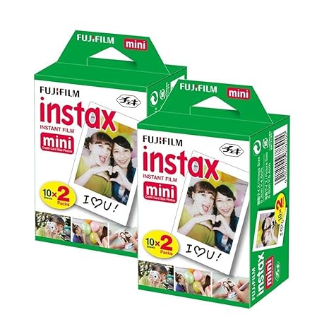 Fujifilm Instax Mini Film (40 Aufnahmen) Multi Pack für Mini 8–9 & Alle Fuji-Mini-Kameras