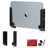 BRAINWAVZ Wall Mount Laptop Holder with Adhesive &amp; Screw in, 1.2" / 31mm, for Macbooks, Surface, Keyboards, Switch, Tablets &amp; More