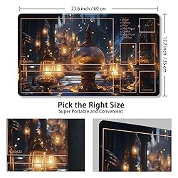Premium Stitched MTG Playmat with Zones and