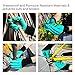 MOFIR Garden Genie Gloves 2 Pack With 4 ABS Claws | Breathable, Waterproof Nitrile & Thorn Resistant Working Gloves For Women & Men | For Digging, Planting, Composting, Outdoor Work & More