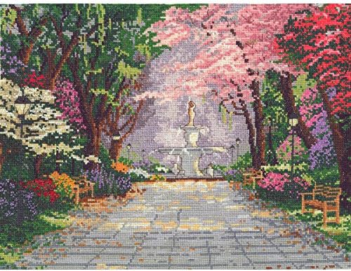 Candamar Designs Savannah Romance by Thomas Kinkade No.51643 Counted Cross Stitch Kit, 14 by 11-Inch