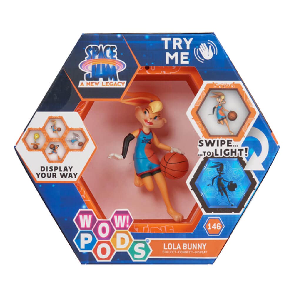 WOW! PODS Space Jam: A New Legacy - Lola Bunny | Light-Up Bobble-Head Figure | Official Warner Bros Collectables, Toys and Gifts for Boys and Girls, Aged 5+