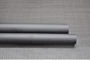 WHABEST 3K Roll Wrapped Carbon Fiber Tube 25mm X 20mm X 1000mm for Airplane Matt Surface