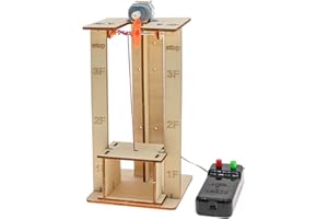 Electric Remote Control Lift Elevator Wooden Model Kits Science Toy Creative STEM Education for School Electric Remote Contro