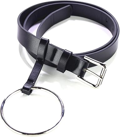 black skinny waist belt