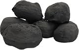 The Stove Wizard 10 Large Cast Ceramic Coals - Black Effect for Gas Bio Ethanol view 8