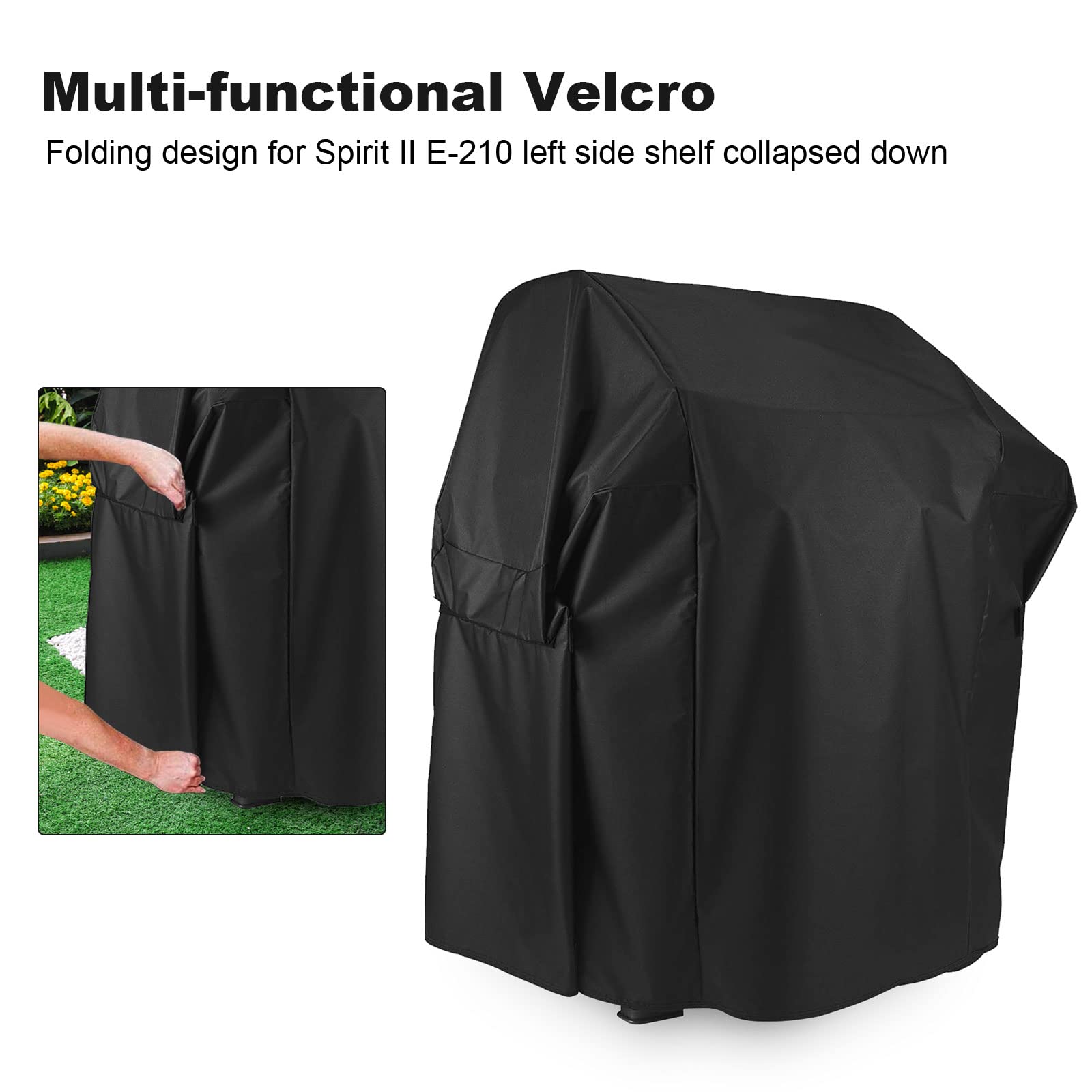 7138 122 cm Premium Grillabdeckung für Weber Spirit II 200 Serie, Spirit 210, II E210 Gasgrill, strapazierfähig und wasserfest Gasgrill Zubehör (121.9 X 45.2 cm) 3