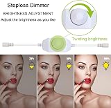 Hont 13ft Led Vanity Lights Kit Bendable 4M Dimmer Power Supply Adhesive Backing view 3