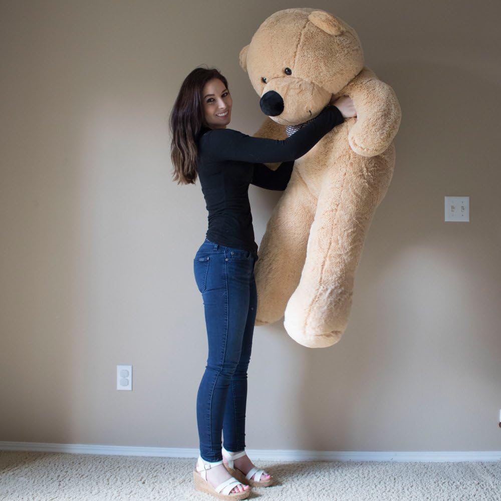 YESBEARS Giant Teddy Bear 5 Feet Tan Color Ultra-Soft (Pillow Included): Toys & Games