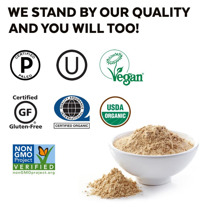 Viva Naturals Organic Maca Powder Gelatinized Maca Powder Organic