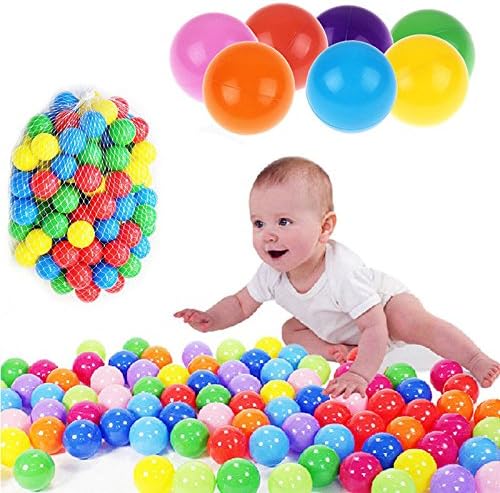 S&M TREADE-50pcs Kids Baby Colorful Soft Play Balls Toy for Ball Pit Swim Pit Ball Pool CT6