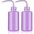 DERSTRA Wash Bottles - 2pcs 250ml Safety Watering Tools, Economy Plastic Squeeze Bottle, Medical Label Green Soap Cleaning, Washing Tool (Purple)