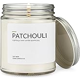 1OAK Patchouli Candle - Soy Wax Scented Candles (Patchouli) - Soy Candles for Home Scented - Long Burning Candle Premium - Hand-Poured (7oz.)