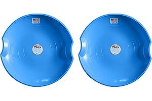 Flexible Flyer Paricon 626 Round Flying Saucer Disc Racer Polyethylene Snow Sled Toboggan, for Ages 4 and Up, 26 Inch Diameter
