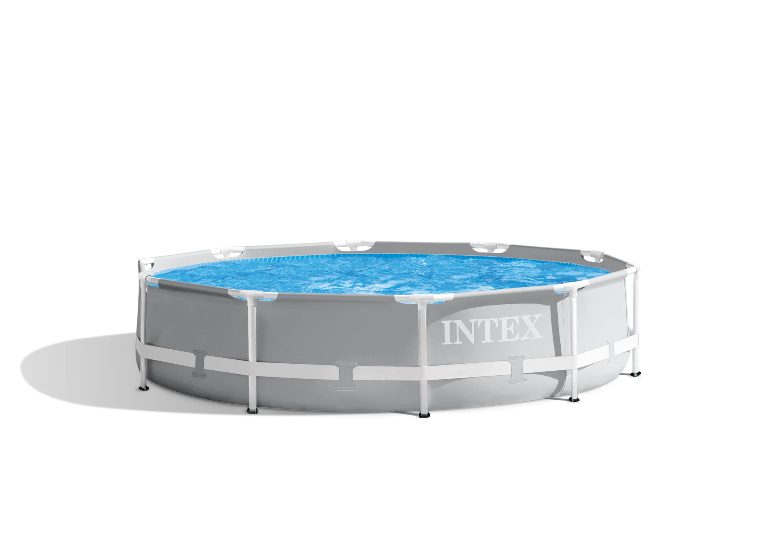 Photo 1 of **It is used, it is missing a part and it is not known if it works 100%.***INTEX 26701EH Prism Frame Premium Above Ground Swimming Pool Set: 10ft x 30in – Includes 330 GPH Cartridge Filter Pump – SuperTough Puncture Resistant – Rust Resistant – 1185 Gallo