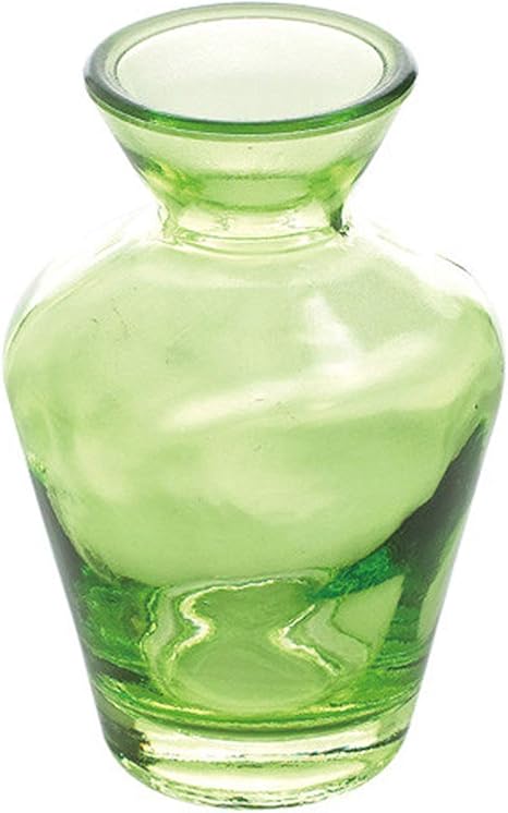 Amazon Co Jp Spice Of Life スパイス 花瓶 タイニー ガラス フラワーベース No 03 グリーン 直径6 5cm 高さ10 5cm Nalg5030gr ホーム キッチン