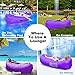 Prodigen Inflatable Lounger Chair, Air Sofa Inflatable Couch Outdoor Anti-Air Leaking Waterproof Portable Inflatable Hammock Air Couch for Pool, Floor, Camping, Beach (Purple)