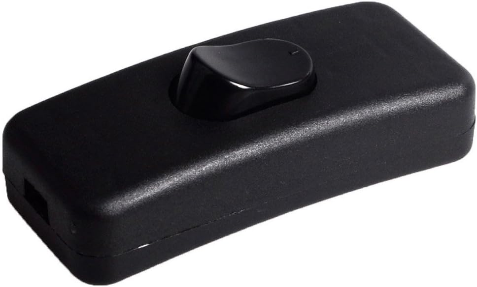 Switch for Lamp, Conwork 10-Pack in Line Cord Light Replacement On Off Switch Black