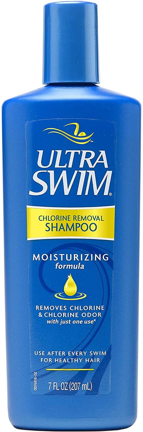UltraSwim Chlorine Removal Shampoo. Moisturising Formula. Removes Chlorine and Chlorine Odour With Just One Use, Can Be Used After Every Swim. 207 Millilitres