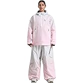 GSOU SNOW Women's Ski Jacket and Pants Set Baggy Snowboard Jacket Snow Suit Waterproof Windproof Hooded Coat