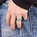 Three Keys Jewelry 8mm White Tungsten Wedding Ring Multi Facet Wedding Band Engagement Ring for Men Women