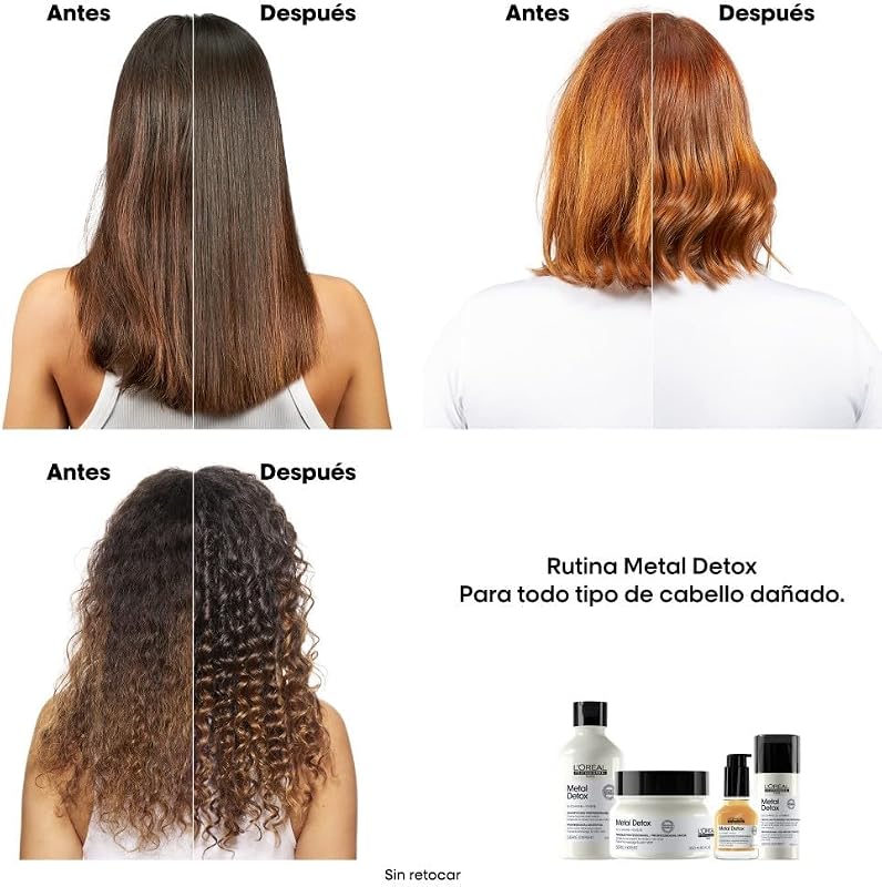 L'Oréal Professionnel Metal Detox, Champú Antirrotura, Sin Sulfatos 100ml