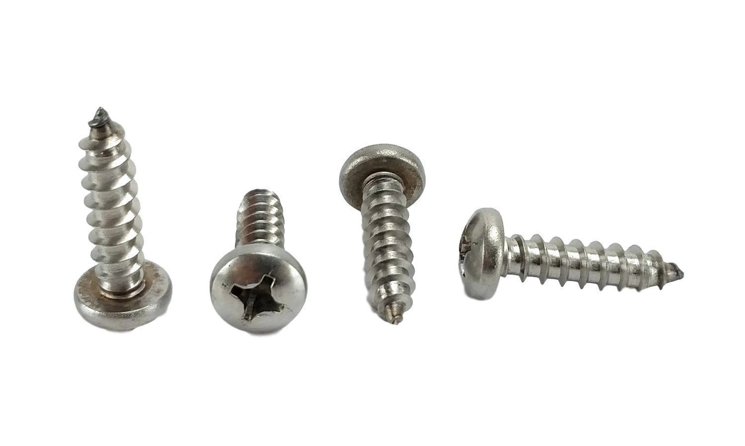 #14 X 1" Stainless Phillips Pan Head Sheetmetal Screw (1/2" to 2-1/2" in Listing) 50 Sheet Metal Screws (#14 X 1")