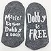 Enmoo Unisex Cotton Funny Socks Socks Master has Given a Socks for Men Women 1 dark Gary US 6-12