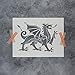 Medieval Dragon Stencil - Medieval, Stencils, Stencil, Dragon, Craft