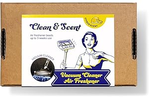 Generic Clean & Scent Vacuum Cleaner Citrus Air Freshener Beads Pack of 5 1.76oz Odor Eliminator for Kitchen, Bathroom, Garag