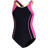 beautyin Girls Swimsuit One Piece Swimwear Athletic Competition Bathing Suit 7-16Y