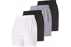 Ultra Performance Mens Workout Gym Shorts Men Casual 4 Pack Quick Dry Men's Athletic Running Shorts for Men 7 Inch Inseam