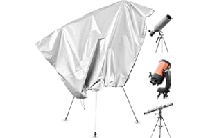 Bigwinyep Telescope Cover with Adjustable Drawstring Zipper Dustproof Sunproof Astronomical Telescope Cover Waterproof Outdoo