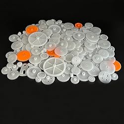 198PCS Small Motor Gears Plastic Gears for Motor RC