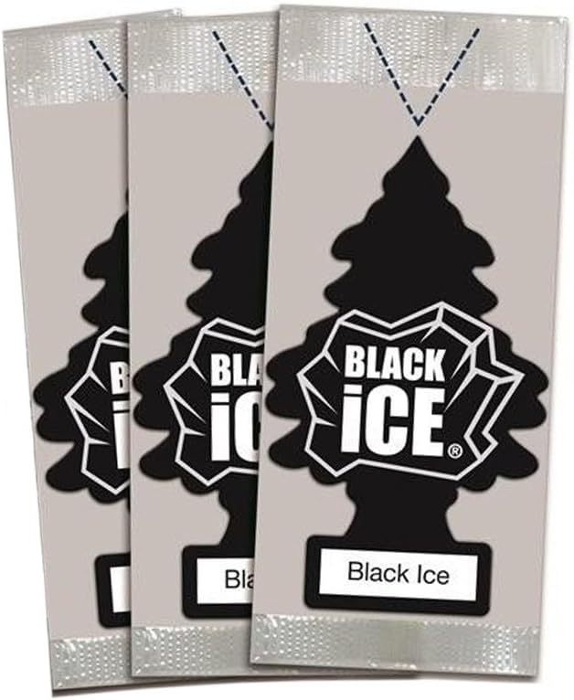 Air Freshener Black Ice Little Trees 3Pack Amazon.co.uk Car & Motorbike