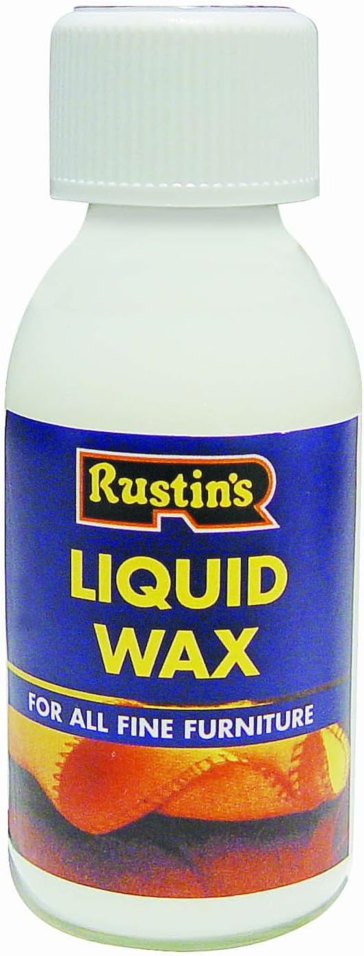 Rustins Liquid Wax 125ml - Liquid Furniture Wax that cleans, Protects & Enhances Wood with a Rich, Natural Sheen
