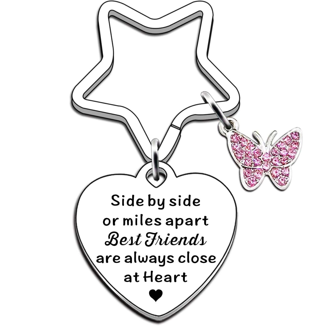 JMIMO Best Friend Keyring Gifts for Women Girls Friendship Gift