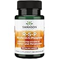 Swanson R-5-P (Riboflavin-5-Phosphate) - Vitamin B2 Supplement Promoting Energy, Metabolism & Vision Health - Natural Wellness Formula - (60 Capsules)