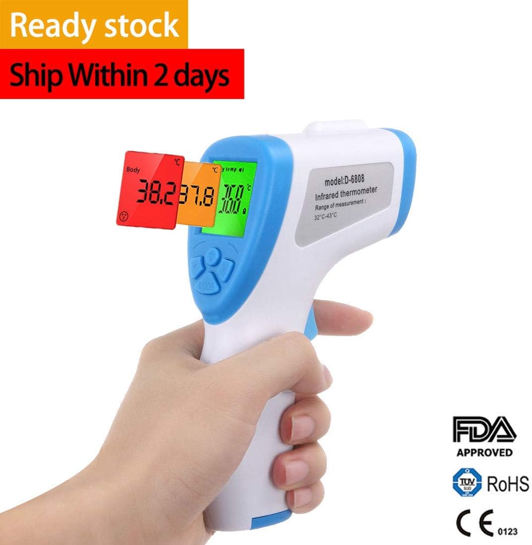 Infrared Digital Thermometer, Non-Contact Medical Forehead Thermometer for Baby Kids Child and Adults, Multi Purpose No Touch Forehead Temperature Gun with Fever Alarm and Accurate Instant Results
