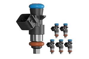Blycorul 4 Holes Fuel Injectors 0280158233 Fit for 2011-2019 Chrysler 200 300, Dodge Challenger Charger Durango, Jeep Grand Cherokee Wrangler, Ram 1500 2500 3500 3.6L Replaces 05184085AC Set of 6
