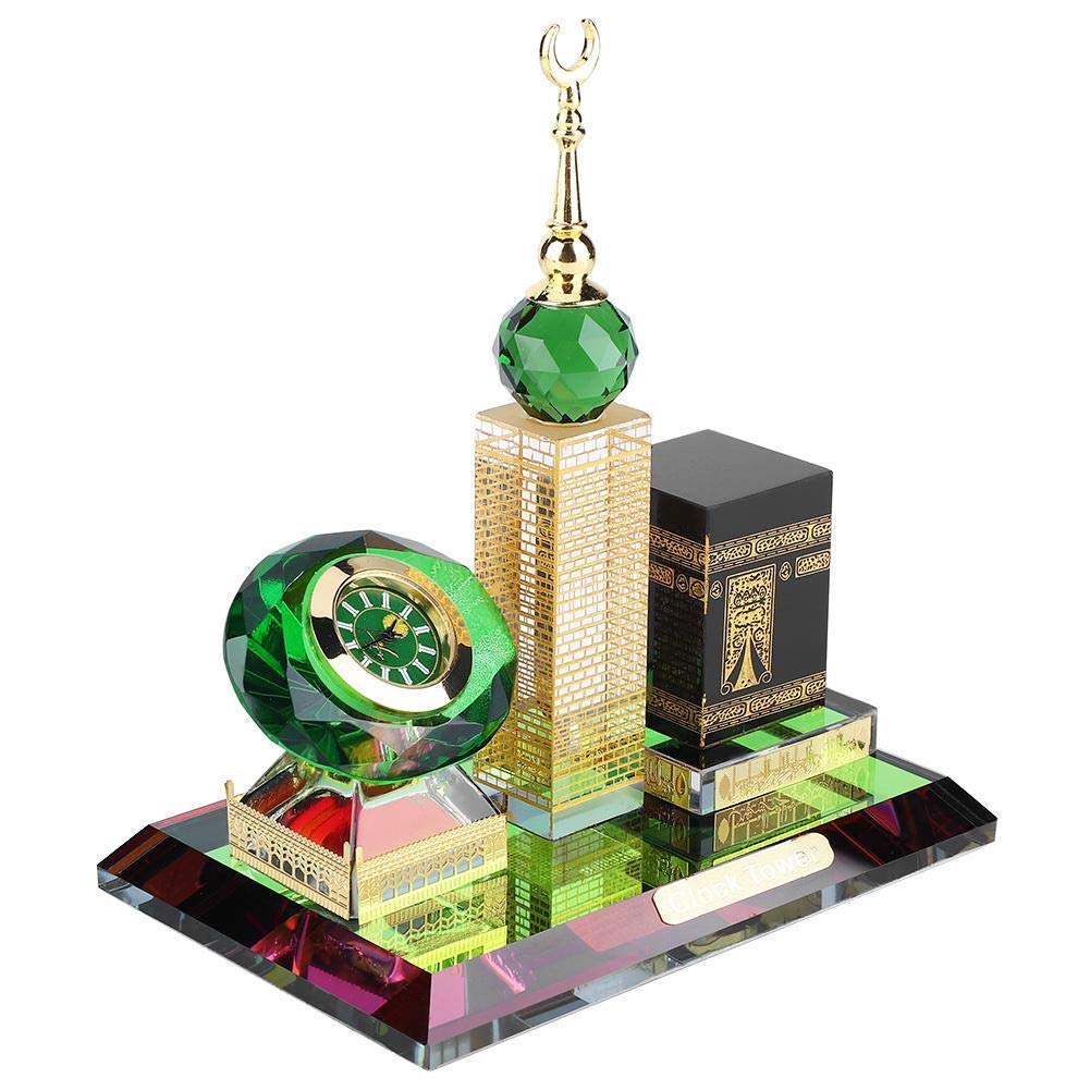 Dilwe Miniature clocks Souvenir kaaba Crystal islamic decor Allah crystal