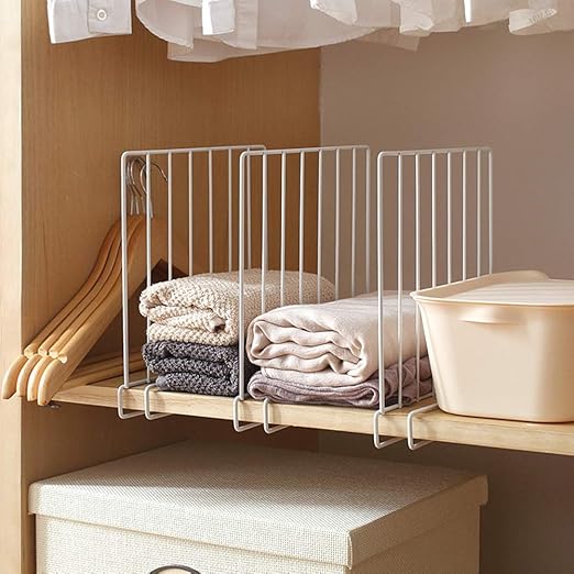 3pcs Closet Shelf Dividers Versatile Wardrobe Partition Board Shelf Divider Separator for