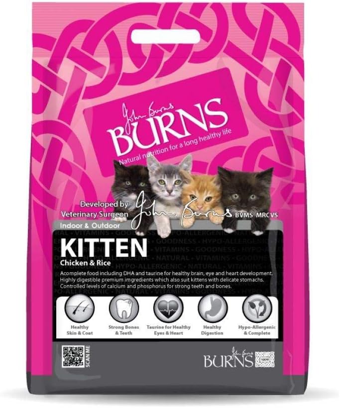 burns dry cat food