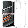 USTIYA Case for Realme GT Neo 3 Clear TPU Four Corners Protective Cover Transparent Soft funda