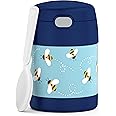 THERMOS FUNTAINER 10 Ounce Stainless Steel Vacuum Insulated Kids Food Jar with Spoon, Honey Bees