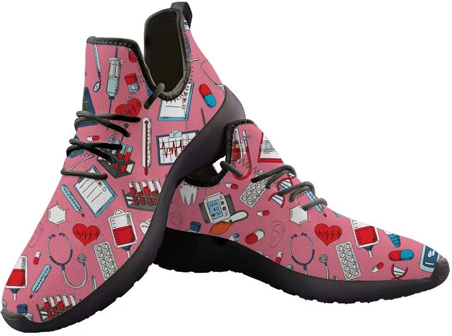 chaqlin Damen Schuhe Sport Trainer Cute Cartoon Zahnarzt ...