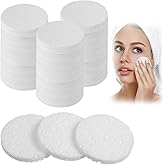 300 Count Compressed Facial Sponges Disposable Exfoliating Pads Face Cleansing Sponges Professional Cosmetic Makeup Spa Spong for Facial Cleansing, Exfoliating, Makeup Removal