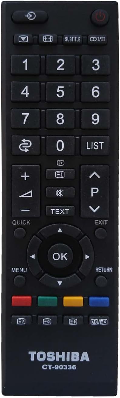LOHAYA Remote Compatible for Toshiba LED/LCD TV Remote Controller Model No :- CT-90454 (Please Match The Image with Your Old Remote)