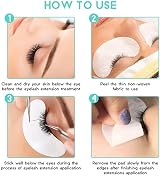 Chargenyang 50 Pair Under Eye Gel Pads Lash Extension Makeup Patches Pro Salon view 4